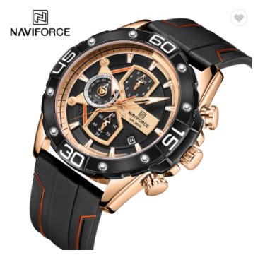 NAVIFORCE 8018T RGBO New Sport Men S Watches Luxury Military Analog