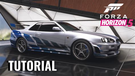 Forza Horizon 5 Brian S Skyline R34 Build Tutorial YouTube