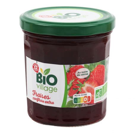 Confiture Extra De Fraise BIO VILLAGE 370g Drive Z Eclerc