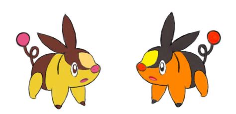 tepig shiny y normal by elcapofacu on DeviantArt