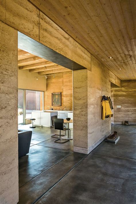 Photo 2 Of 12 In 11 Glorious Rammed Earth Homes That Celebrate The Landscape From A Sustainable