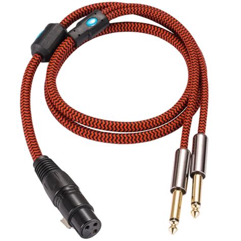 Golley Lion Xlr ตัวเมียเป็นคู่635มิลลิเมตร14 Ts แจ็คสำหรับเครื่องขยาย