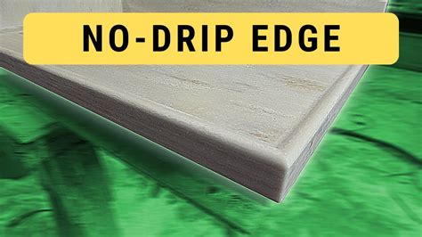 How To Make A No Drip Edge On A Corian Solid Surface Countertop Youtube