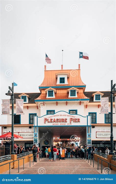 The Galveston Island Historic Pleasure Pier In Galveston Texas