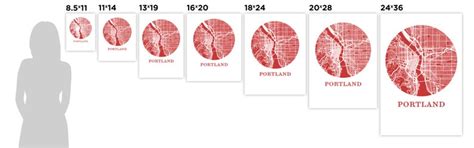 Portland Map Print City Map Poster - Etsy