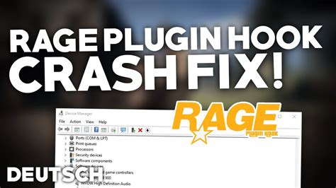 Rage Plugin Hook Crash StÜrzt Ab Beheben Problemlösung Crash Fix Deutsch 2024 Youtube