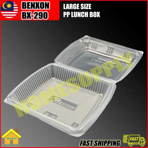 BENXON Large Lunch Box BX 290 Disposable PP Plastic Food Box 50pcs