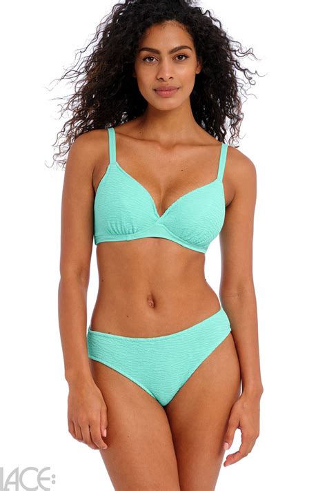 Freya Swim Ibiza Waves Plunge Bikini Top F I Cup Frozen Lace Lingerie