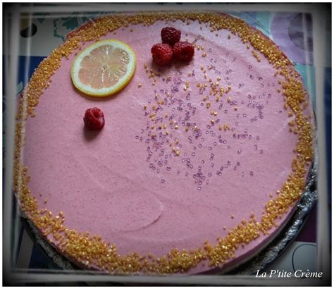 Paroles de gourmande Gâteau aux mousses citron et framboises