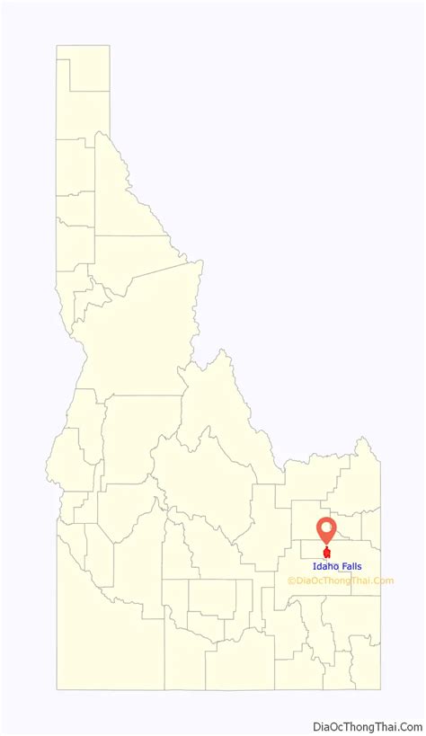 Map of Idaho Falls city - Thong Thai Real