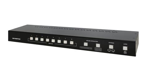 8 Port Km Switch Mit Mauszeiger Auto Umschaltung Uniclass Km 08 • Kvm