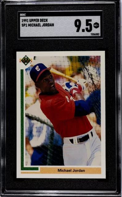 1991 UPPER DECK Michael Jordan Rookie Card RC MLB SP1 SGC 9 5 COMME