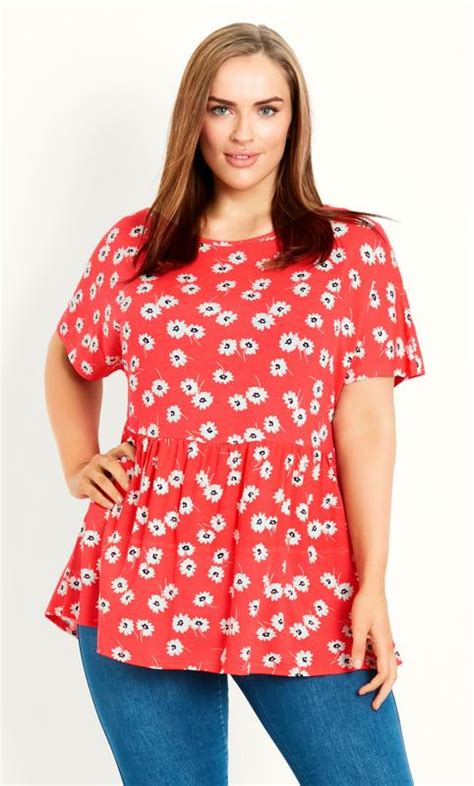 Plus Size Floral Tops Evans