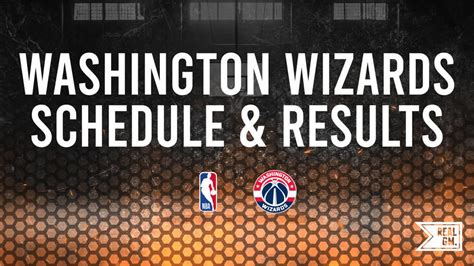 Wizards Schedule: Upcoming Games, Recent Results, Live Stream & TV ...