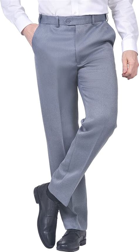 Jolliman Mens Cavalry Twill Trousers Expandable Waist Pants Smart