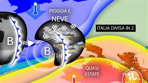 Previsioni Meteo Italia Divisa In Due Piogge E Neve Al Centro Nord