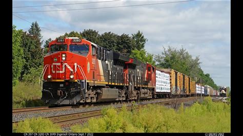 RAILREEL Todays Catches CN VIA OSR Ingersoll Ontario Sept 7 2022 YouTube