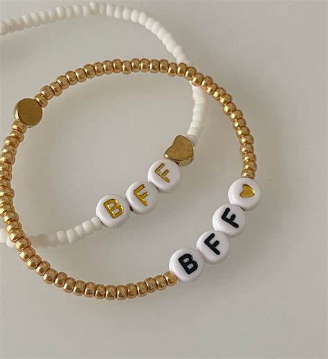 BFF Bracelet Set Best Friend Bracelets Friendship Bracelet Bestie Gift