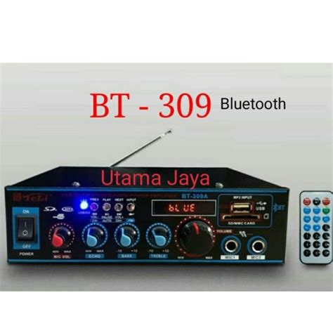 Jual Ampli Mini Teli Bt A Bluetooth Usb Sd Mmc Fm Amplifier Ok A