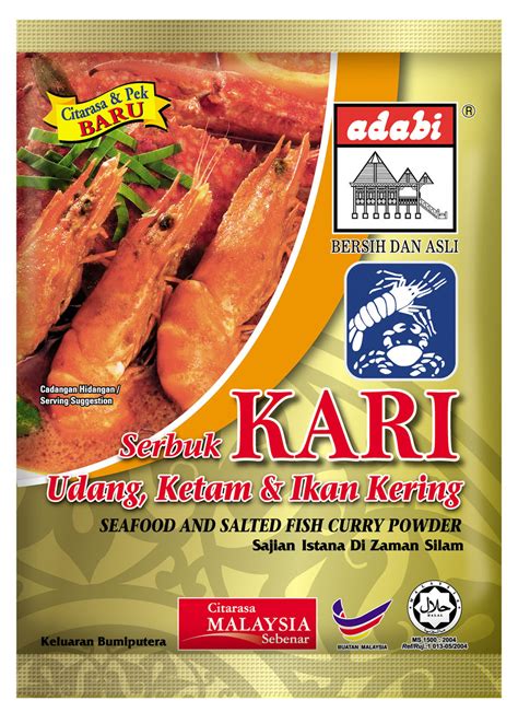 Shop Online Adabi Rempah Kari Udang Ketam Ikan Kering G Kedai