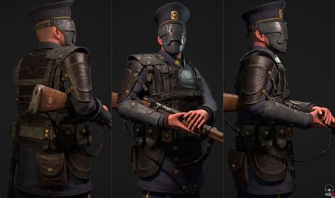 Dieselpunk Police Office Model Details By Tudorfat Realistic 3d