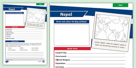 KS2 Nepal Research Activity Teacher Made Twinkl