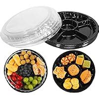 Amazon Artost Pack Round Appetizer Serving Trays With Lids With