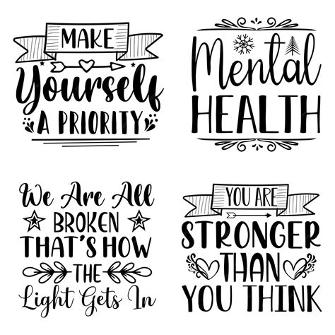 Premium Vector Mental Health Svg Design