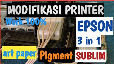 CARA MUDAH GANTI TINTA PRINTER EPSON L120 WORK 100 PERSEN YouTube