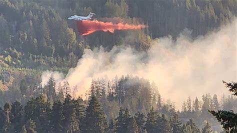 Out Of Control Wildfire Sparked Near Port Alberni Thursday Night