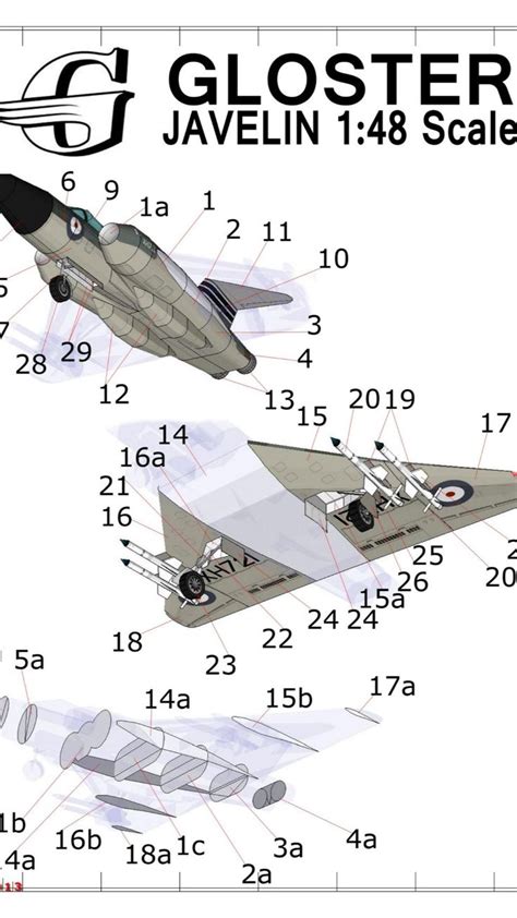 Gloster Javelin Paper Model