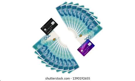 109 Israeli New Shekel Banknotes 3d Render Isolated On White Background ...