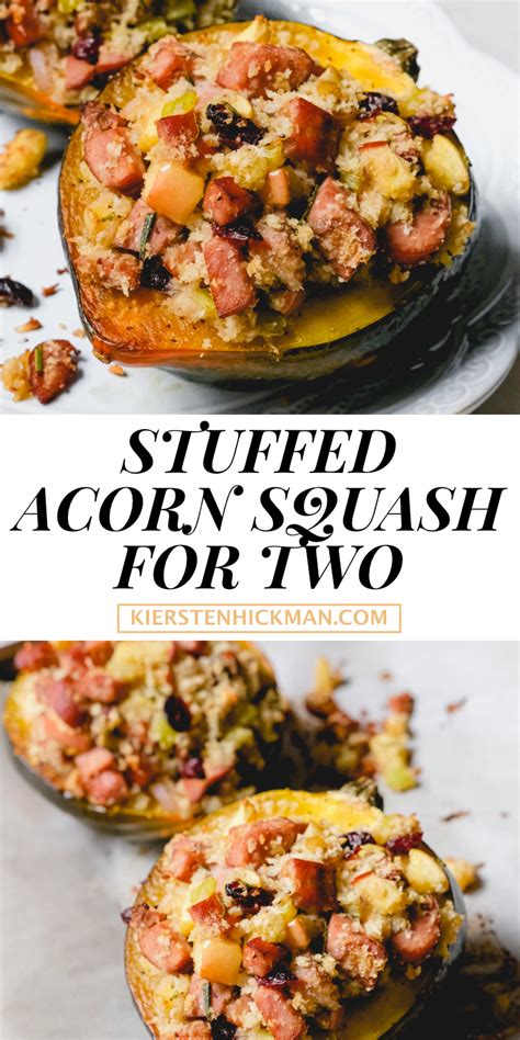 Stuffed Acorn Squash Recipe For Two Kiersten Hickman