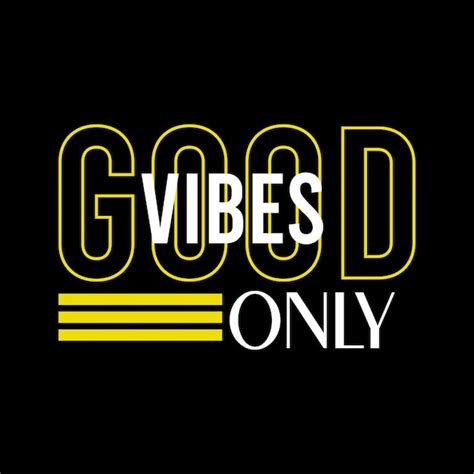 Premium Vector Good Vibes Only T Shirt Typography Design