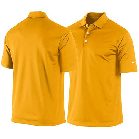 Nike Mens Bright Gold Dri Fit Stretch Tech Golf Polo Shirt Free