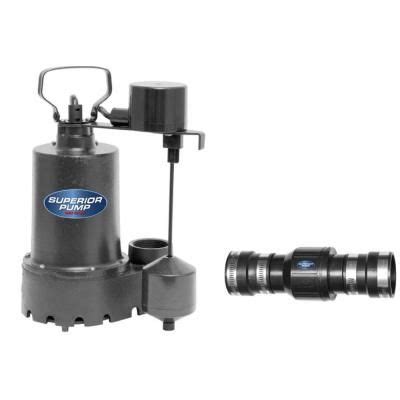 Superior Pump Hp Submersible Cast Iron Sump Pump Kit The