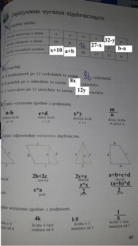 Matematyka Klasa W Str Zad Brainly Pl