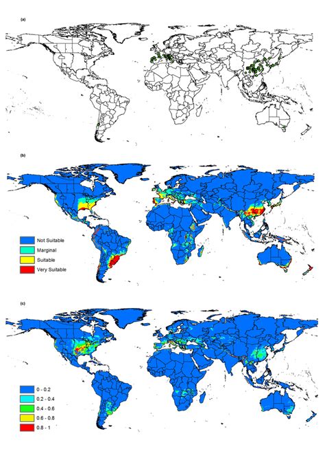 A Current Global Distribution Of Psa Presence Data Used In Climex