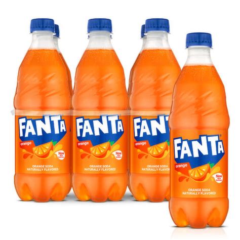 Fanta Orange Soda Fruit Flavored Soft Drink 16 9 Fl Oz 6 Ct Spring