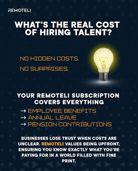 No hidden costs. No surprises. 💡 Your Remoteli subscription covers