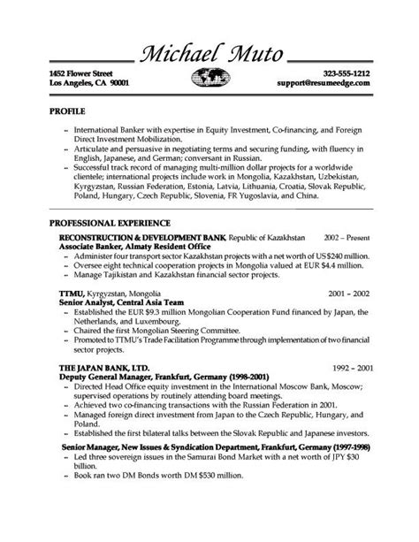 20 Best Ideas Banking Resume Examples Check More At Banking Resume Examples