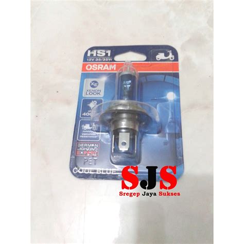 Jual Lampu Depan Halogen Osram HS1 H4 12V 35 35W Cool Blue Bohlam Dop