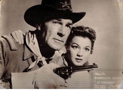 SHOOT OUT AT MEDICINE BEND 1957 Randolph Scott Angie Dickinson