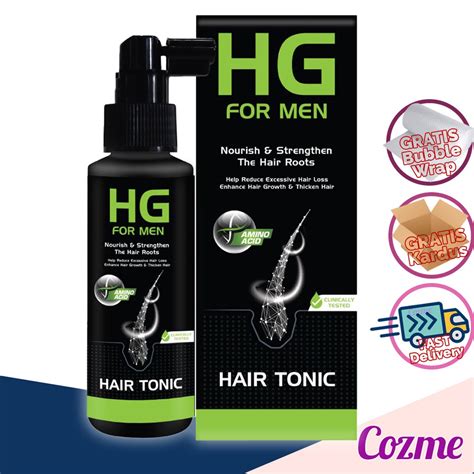 Jual Hg Hair Tonic For Men 90ml Shopee Indonesia