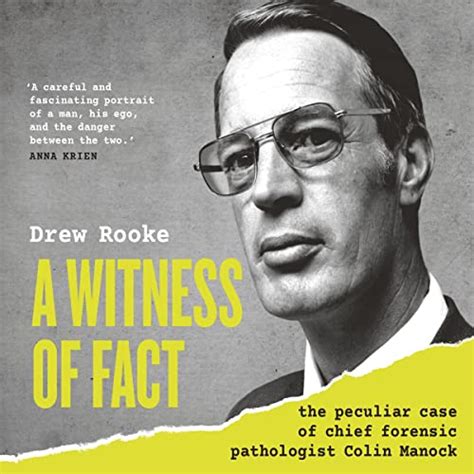 Amazon.com: A Witness of Fact: The Peculiar Case of Chief Forensic Pathologist Colin Manock ...