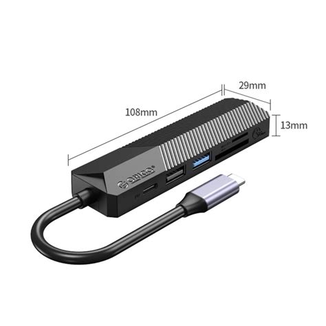 Orico Type C Bağlantılı PD55W 2 USB Portlu HDMI Type C TF SD Docking