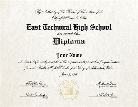 Fake High School Diploma 7 - Diploma Outlet