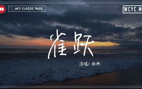 任然 雀跃 「是你温柔 解锁了我的心结」【動態歌詞 Lyrics Vi 哔哩哔哩