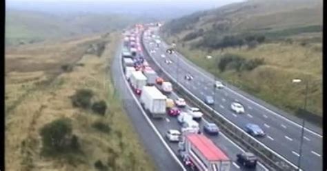 Live Serious Delays On M62 Into Manchester After Early Hours Crash