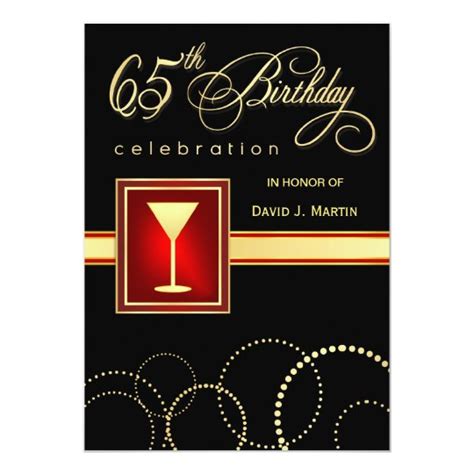 65th Birthday Party Invitations | Zazzle.com